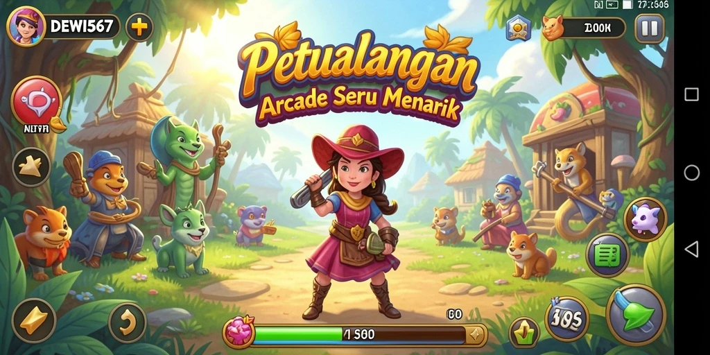 Tampilan gameplay DEWI567 yang seru dan menantang.