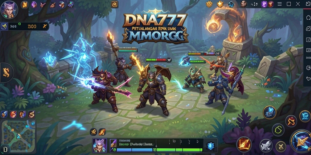 Tampilan gameplay DNA777 yang menakjubkan dalam dunia MMORPG.