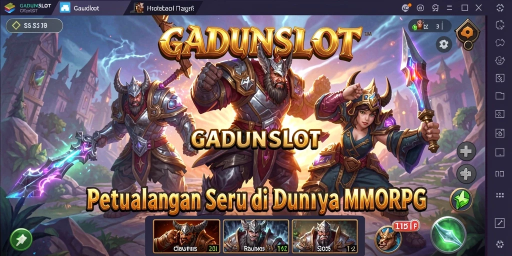 Tampilan gameplay seru dalam dunia fantastis GADUNSLOT.
