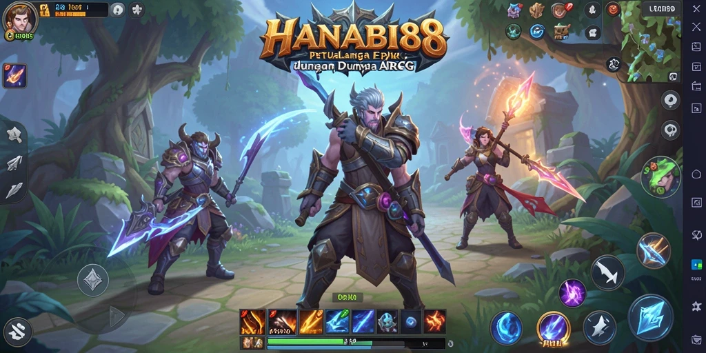 Tampilan gameplay mendebarkan di HANABI88 dengan aksi ARPG.