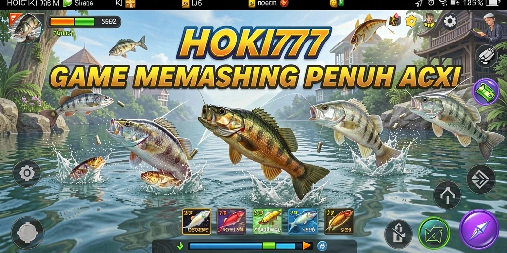 Screenshot HOKI777 menunjukkan aksi memancing yang mengasyikkan dan lingkungan menawan.