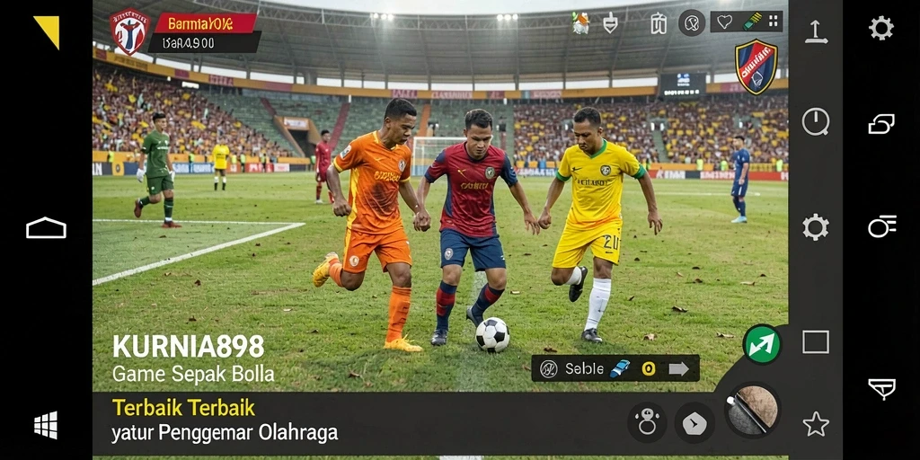 Tangkapan layar KURNIA898 menampilkan aksi seru dalam pertandingan sepak bola.