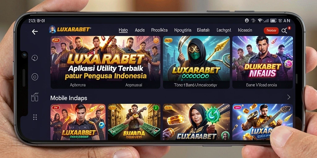 Tampilan antarmuka LUXARABET yang modern dan fungsional.
