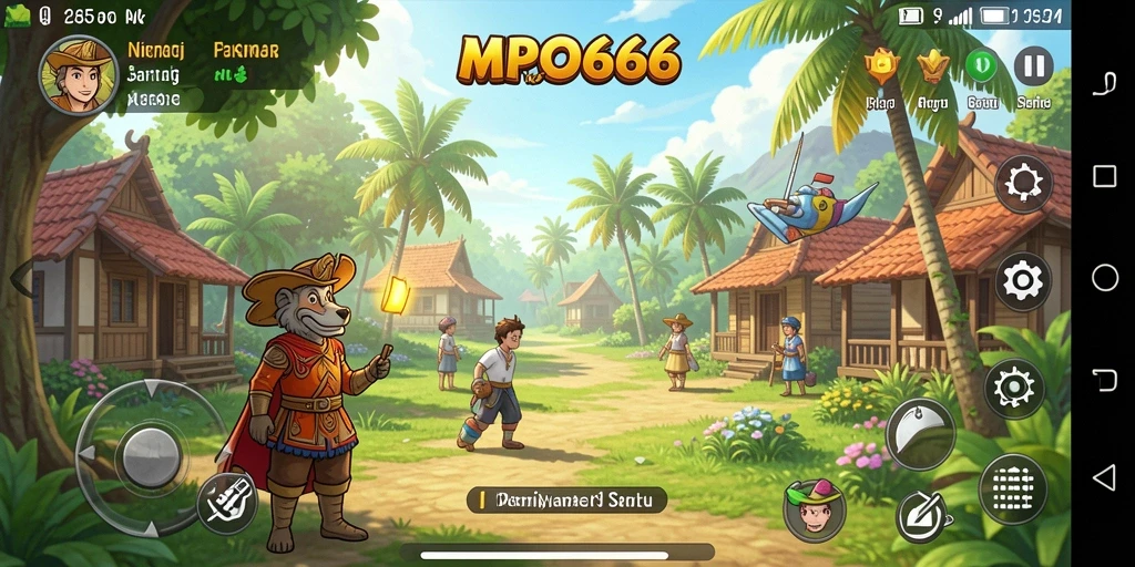 Tangkapan layar menunjukkan gameplay seru dari MPO666 dengan tantangan menarik.