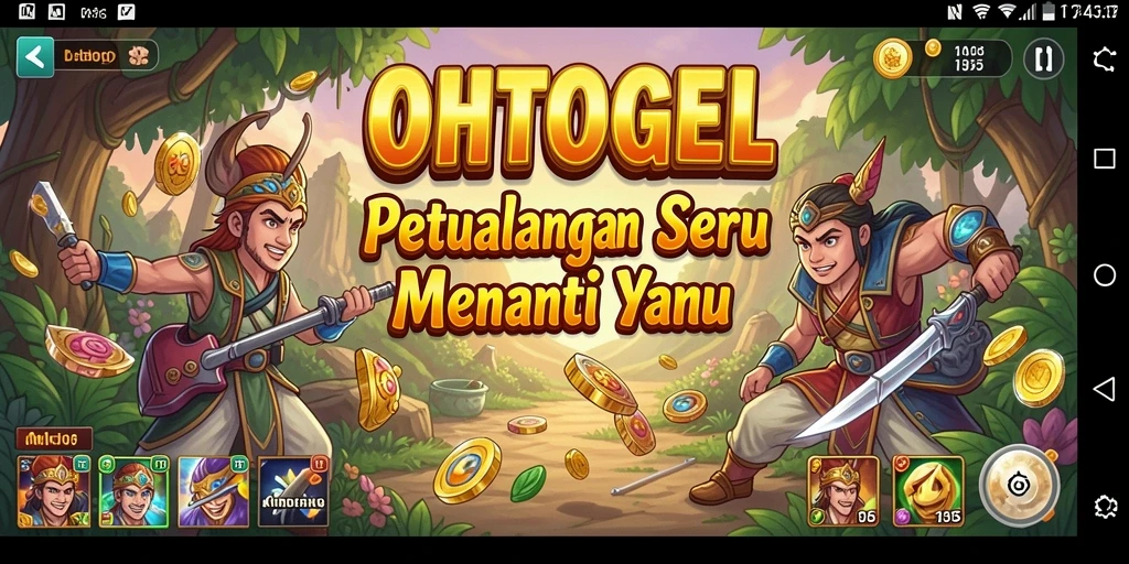 Tampilan gameplay OHTOGEL yang menampilkan aksi petualangan seru.