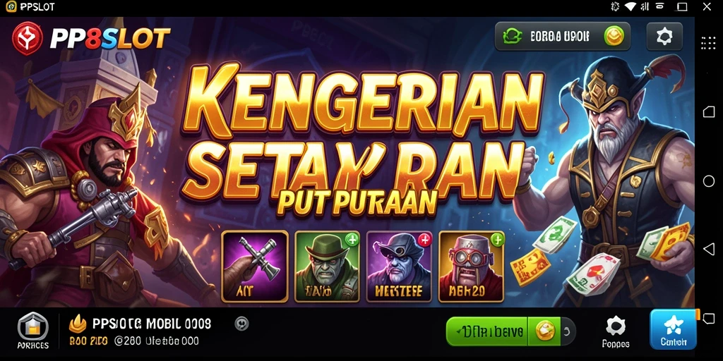 Tampilan gameplay PP8SLOT yang menegangkan dengan atmosfer horror yang kental.