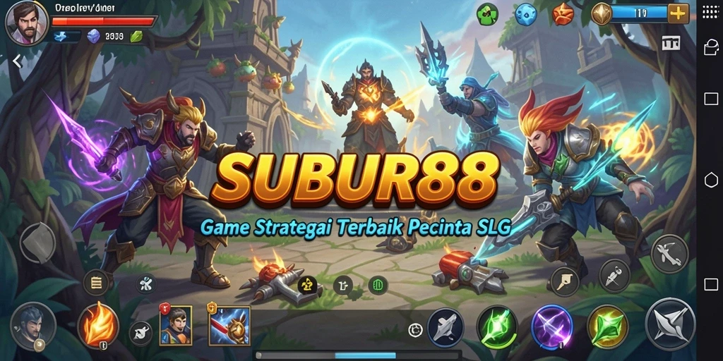 Screenshot gameplay SUBUR88 menampilkan aksi seru dalam membangun kerajaan.