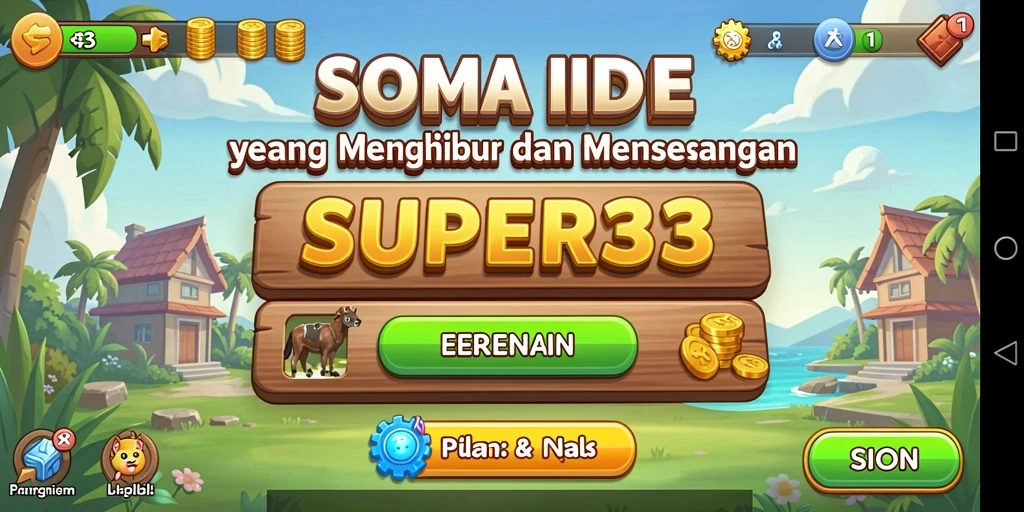 Tampilan menarik dari gameplay <strong>SUPER33</strong> yang menyenangkan dan santai.